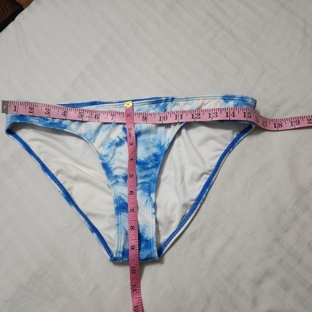 Billabong Bleached Blue Lowrider Full Coverage Bikini Bottom size XL/14 - Picture 2 of 5